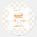Search for cutie pie stickers First birthday