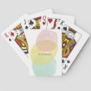 Search for watercolor playing cards Pastel