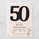 Search for fun 50th birthday invitations Contemporary