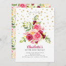 Search for gold confetti birthday invitations Adult