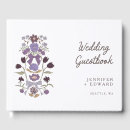 Search for floral wedding guest books Rustic