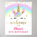 Search for unicorn welcome signs Kids birthday