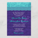 Search for royal blue damask invitations Modern