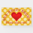 Search for will you marry me banners I love you