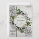Search for celtic knot wedding invitations Green