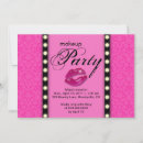 Search for salon party invitations Pink