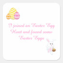 Search for egg hunt stickers Bunny