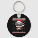Search for miniature schnauzer key rings Santa claus