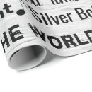 Search for christmas song wrapping paper Black and white