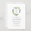 Search for white roses invitations Greenery
