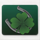 Search for four leaf clover mousepads Lucky charm