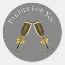 Search for champagne glasses party stickers Modern