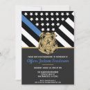 Search for thin blue line invitations Policeman