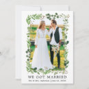 Search for we got married wedding announcement cards Modern