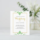 Search for leafy border invitations Green