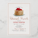Search for pancake bridal shower invitations Watercolor