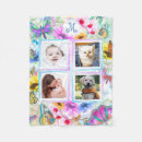 Search for sunflower photo blankets Blue