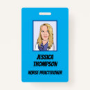 Search for practitioner nurse id badges Blue