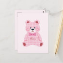 Search for bear pink postcards Kawaii