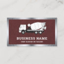 Search for concrete truck business cards Building