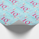 Search for 10th birthday wrapping paper Pink