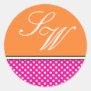 Search for orange polka dots stickers Retro