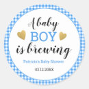 Search for blue and white checks stickers Baby boy