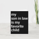Search for funny son in law cards Love family