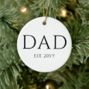 Search for father christmas tree decorations New dad