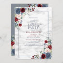 Search for blue and gold 60th birthday invitations Marble