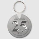 Search for 25th anniversary key rings Silver