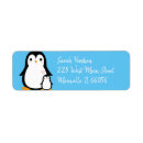Search for winter blue return address labels Cartoon