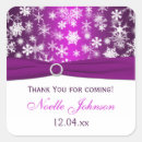 Search for snowflake bridal shower stickers Thank you