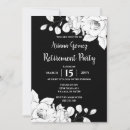 Search for black and white floral invitations Chic