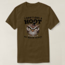 Search for give a hoot tshirts Humour