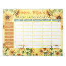 Search for watercolor sunflower notepads Teacher