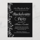 Search for girls night out hens party invitations Black and white