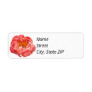 Search for coral return address labels Pink