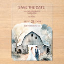 Search for barn square wedding invitations Western