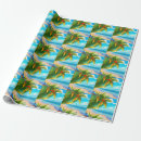 Search for beach scenes wrapping paper Palm trees