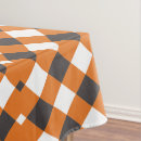 Search for orange plaid tablecloths Gingham