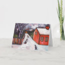 Search for winter scene cards Village