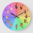 Search for sign language clocks Colourful