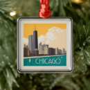 Search for chicago skyline christmas tree decorations Lake michigan
