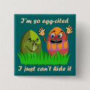 Search for funny egg badges Easter egg hunt