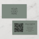 Search for sage green business cards Corporate