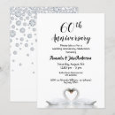 Search for 60th diamond wedding anniversary invitations White