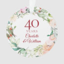 Search for 40th wedding anniversary christmas tree decorations Forty