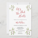 Search for deck the halls invitations Watercolor
