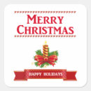 Search for red candles stickers Christmas candle